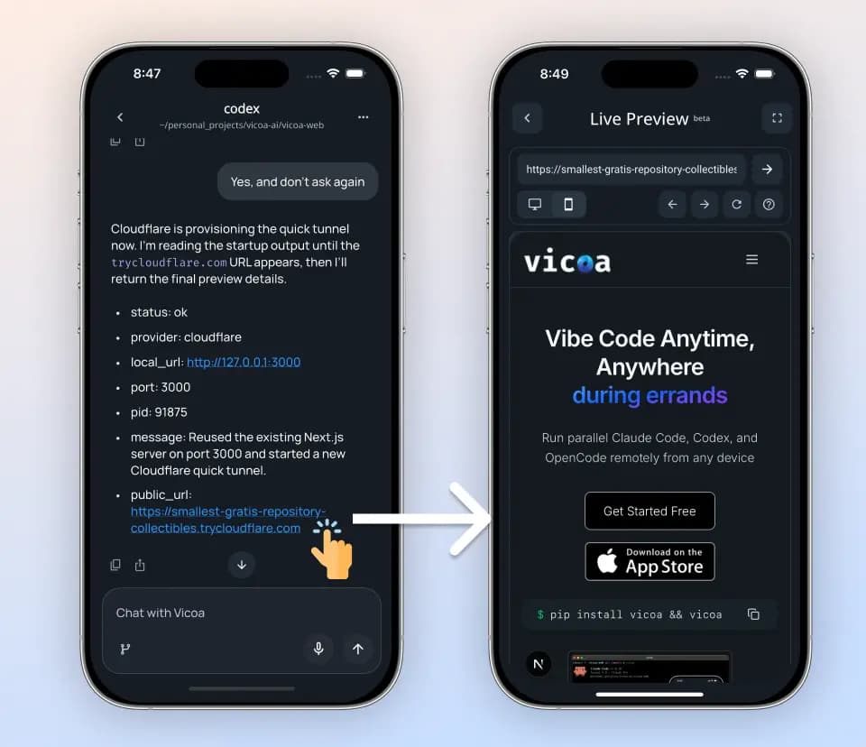 Live Preview process